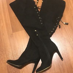 Like New Over the Knee Heeled Boots